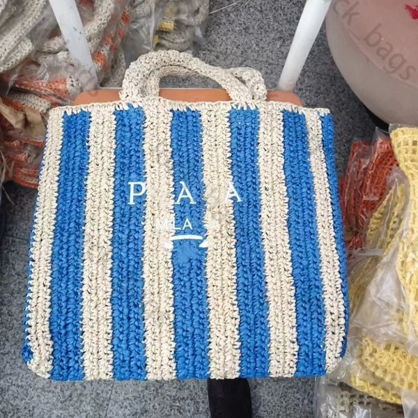 Marca Vacaciones Casual Totes Bolsas Bolsa de playa Diseñador Tote tejido grande Bolsas de playa Ahuecar Tejer Bolso de compras Bolsos de mujer de punto Bolso de mujer 12 s