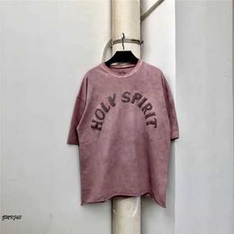 Camisetas para hombres de la marca Holyspirit Men's Hip-Hop Y2K Sundio Servicio Síblico Camiseta CPFM THISHS MEJORES MENOS MUJERES CASAUL H 6404