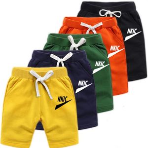 1-13Y zomer jongens casual merk shorts voor peuter kinderen elastische taille korte broek grijs katoen strand zachte babykleding