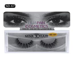 Marque HUAPAN 3D cils de vison Extension de cils en désordre cils Sexy pleine bande yeux cils Multi Styles8214967