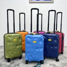 Marca italiana dañada equipaje maleta maleta para mujeres