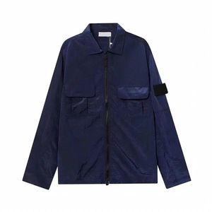 Merkjassen Coat Metal Nylon Topstoney Functioneel shirt Dubbele pocket jas Reflecterende zonbescherming Windscheper Jacket Men Size M-2XL 4RNU