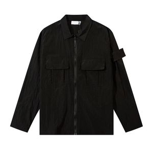 Merk Jackets Coat Metal Nylon Topstoney Functioneel shirt Dubbele pocket jas Reflecterende zonbescherming Windscheper Jacket Men Size M-2XL Dfyh