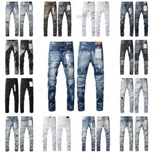 Brand Jeans For Mens Fashion Denim pantalon Designer Jean 2024 Tendance peinture Patch Patch Small Leg Stretch Skinny Jeans 2872