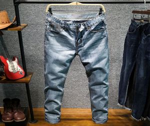 Brand Jeans Retro Nostalgia Straight Denim Men Plus Taille 2840 Casual Mens Long Pantalon Biker Jean1829412