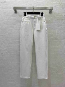 Marque Jeans femmes Jean pantalon de créateur élastique lavage coton mode LOGO denims pantalon femme blanc denims pantalon Mar 23