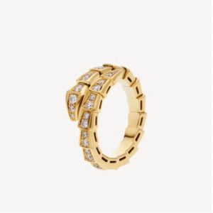 merk sieraden 18K gouden slangenring open serpentine viper ring unisex dames heren ring Niet aantasten Niet vervagen Niet allergisch zilver rose goud Valentijnsdag geschenk