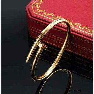 Merk sieraden ontwerper klassieke modeontwerper nagelarmband dames goud armband nagel armband meisjes jongensjubileumgeschenk