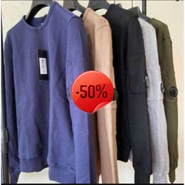 Markenpullover 30 % Rabatt ~ 22 SS Lange Herrenjacke Company Sweatshirt Luxus Kapuze O-Ausschnitt Pullover Kleidung cphoodies