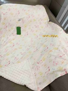 Брендовое детское одеяло с красочным животным принтом для новорожденных, размер 90*115 см, зимнее дизайнерское вязаное одеяло для младенцев, 10 января