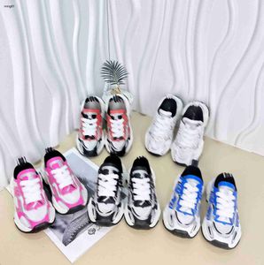 Merk kinderschoenen designer baby Sneakers Maat 26-35 Box bescherming Ademend mesh splicing ontwerp jongens meisjes casual schoenen 24Mar