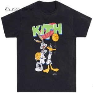 Brand Kith 24SS Heavyweightt Shirt Rap Hip Hop Ksubi mannelijke zanger Juice Wrld Tokyo Shibuya Retro Street Fashionmerk Kith T-Shirt 478