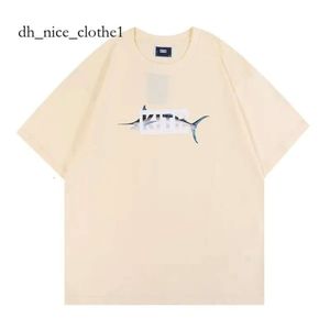 Brand Kith 24SS Heavyweightt Shirt Rap Hip Hop Ksubi mannelijke zanger Juice Wrld Tokyo Shibuya Retro Street Fashionmerk Kith T-Shirt 845