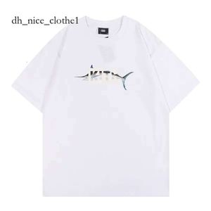 Brand Kith 24SS Heavyweightt Shirt Rap Hip Hop Ksubi mannelijke zanger Juice Wrld Tokyo Shibuya Retro Street Fashionmerk Kith T-Shirt 164