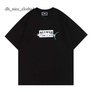 Brand Kith 24SS Zwaargewicht shirt Rap Hip Hop Ksubi Male zanger Juice Wrld Tokyo Shibuya Retro Street Fashionmerk Kith T-shirt 336