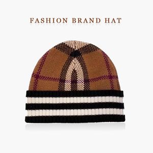 Gorro de punto de marca para hombre y mujer, gorro de algodón cálido para deportes al aire libre, otoño e invierno, gorro de moda