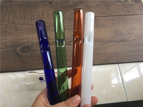 Labs Glass Steamroller Pipes à fumer avec deux pieds Multi Color Labs Decal Tuyaux de brûleur à mazout Pipe à main en verre de tabac