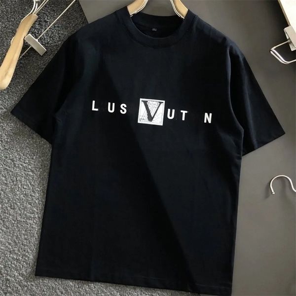 Marque de lettre de créateur tshirt lettre Tshirt Summer Fashion Mens Womens Designers t-shirts LETTRES LONGES LETTS COTTON TSHIRTS Vêtements asiatiques