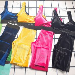 Conjunto de Yoga sin costuras lavado para mujer, Top corto, camisa, mallas, conjunto de dos piezas, ropa de entrenamiento, ropa deportiva, conjuntos deportivos