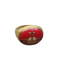 Marque Lumière Luxury Westwoods Sême anneau émail Saturne cuivre sous vide plaqué 18k Gold Platinum haute protection de protection