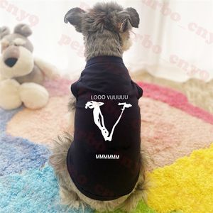 Logotipo de la marca Mascotas Camiseta Leopardo Patrón Tanques Top Ropa para perros Verano Nuevas camisetas para mascotas Multicolor