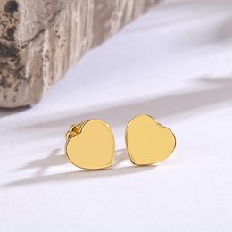 Pendientes clásicos de lujo con diseño de corazón de amor para mujer, aretes encantadores de plata S925, joyería