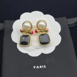 merk luxe geometrie designer charme oorbellen studs voor vrouwen retro vintage 18k gouden liefde knoop strik oorbel oorbellen oorbellen sieraden