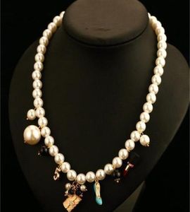 Marque de luxe bijoux femmes collier de créateur pleine perle avec fleur double chaînes de pull élégant long s pour fille cadeau 2022 nouveau R53785298