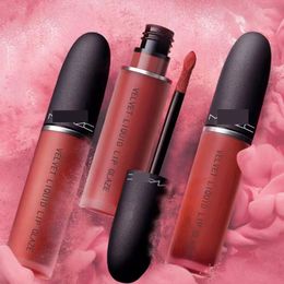 Marque M ++ C Matte Lip Glaze Incolore Hydratant Givré Bullet Rouge À Lèvres Pour Les Femmes avec Teint Foncé