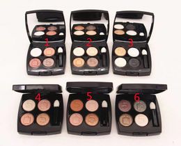 Brand Makeup Eye Shadow 4 Colors Shadow Shadows Palette With Brush 6 Styles 2G