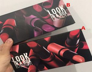 El juego de lápiz labial de maquillaje de marca look en una caja Mini Lipstick Set 5pcsset Matte 2 estilo DHL 9275843 de alta calidad