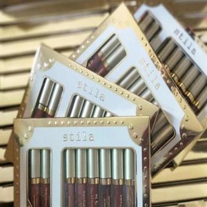 Brand Makeup Stila Star Studded 8pcs Liquid Lipstick Lip gloss Set Stay All Days Long Lasting Creamy Shimmer270l