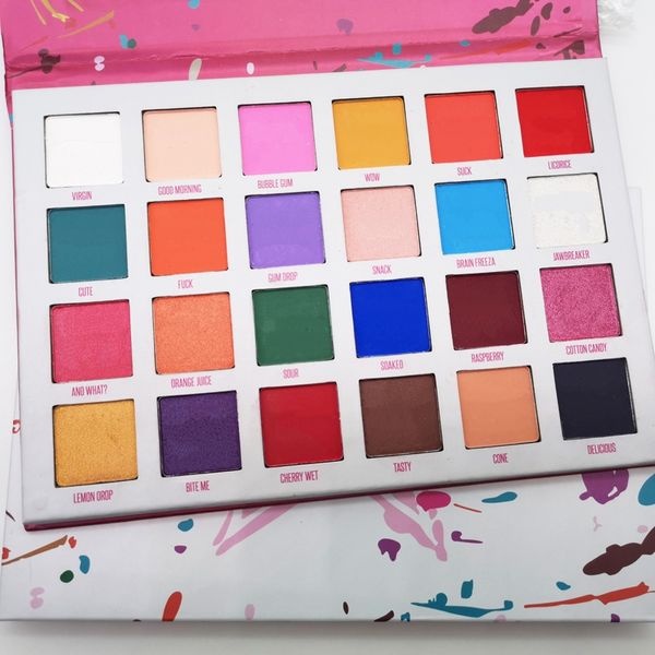 Maquillage de marque imperméable longue durée de longueur de cinq étoiles 24 étoiles maquillage mate mate couleurs vives à paupières pressées palette de poudre dhl