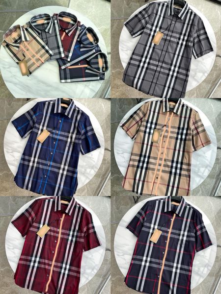 Marque des créateurs masculins classiques pour hommes t-shirts décontractés T-shirt Fashion Fashion Fashion Fashion Sèche à plaid Plaid Polo Clothing