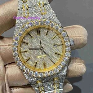Merk mechanisch automatisch horloges Moissanite Men Diamond Watch voor vrouwen