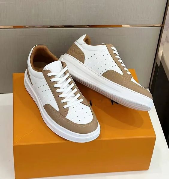 Marca Hombres Beverly Hills Zapatillas Zapatos Vintage Cuero Monopatín Caminar Low Top Casual Suela de goma Tela Runer Sport Venta al por mayor Entrenadores cómodos