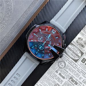 Marque hommes décontracté sport montres en cours d'exécution secondes Quartz hommes montre-bracelet bracelet en caoutchouc reloj de lujo2442