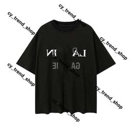 Brand Men Lavines T-shirts Designer Luxury Lanvis Classic T-shirt CHORT LETTRE IMPRIMÉ LAVINSS CHIRT HAUT STREE