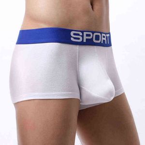 Merk heren bokser shorts katoen ondergoed mannen slipje sexy olifant neus grote penis zak mode brede riem mannelijke onderbroek 3XL G220419