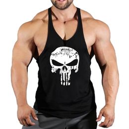 Brand Men S Fitness Clothing Gym String Vesten Bodybuilding Training Ondersteven Lopende mouwloze shirts 220624