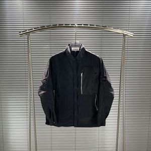 Veste de marque pour hommes, manteau série Shadow, chemise avec étiquette noire, manteaux décontractés à la mode