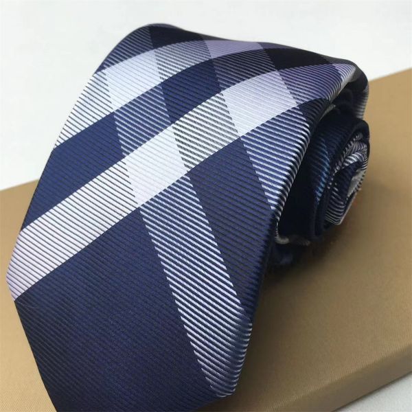 Corbata de los hombres de la marca Cartas Corbata de seda diseñador de lujo formal flaco Jacquard Fiesta Boda Negocio Tejido Moda Raya Diseño caja traje Corbata