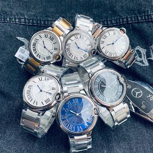 Reloj de marca para hombre Reloj para mujer Reloj mecánico automático de cuero con lente de zafiro de acero inoxidable de alta calidad de 33 mm Reloj de diseño con globo azul de lujo