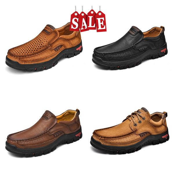 Hombres de marca que venden zapatos para hombre de cuero GAI zapatos casuales Mocasines de negocios diseñador liviano para hombre suelas suaves de gran tamaño transpirable fresco tamaño grande ventilar