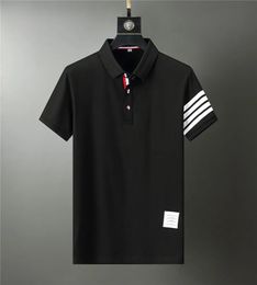Brand Men Summer Polo sólido Camisa de manga corta Fit Polos Fashion Streetwear Tops Men Camisas de oficina Camisetas casuales 3xl 240412