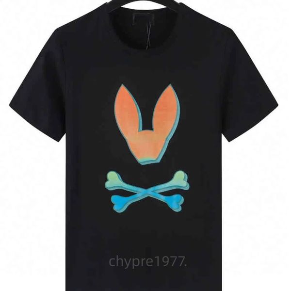 Marque Hommes T-shirts crâne lapin motif top coton O cou à manches courtes t-shirt imprimé fantôme lapin polo été luxe designer T-shirts