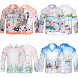 Merk Heren Casual Shirt Casa Designer Bedrukte Shirts Tops Hoge kwaliteit Button Shirt Kleding