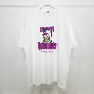 Merkherenontwerper T-shirts Sticker van hoge kwaliteit Sticker Women Outized 280G Combed Cotton Tees Shirt B 4557