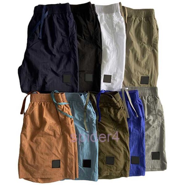 Marca para hombre diseñador topstoney pantalones cortos sueltos e informales textura de nailon bordado etiqueta nadar U4ME