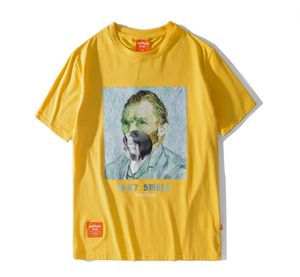 Camisetas de algodón con estampado divertido de cuello redondo para hombre de marca, camiseta informal de manga corta de diseñador gráfico de gran tamaño Hip Hop para novio, camiseta NR05